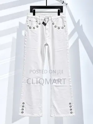 Hardware-Accented & Washed Straight-Leg Denim