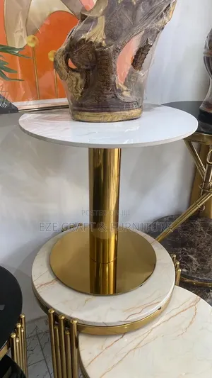 Straight Marble Side Table