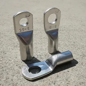 25mm Heavy Duty Tinned Copper Cable Lugs (100% Copper Terminal Clamps)