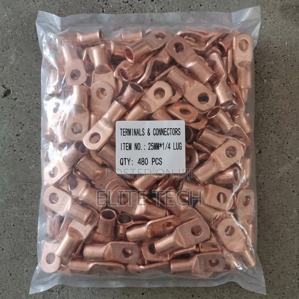 Heavy Duty 25mm Copper Cable Lugs Bulk Pack -