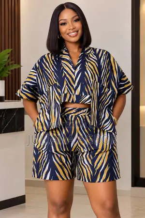 Stylish Crop Bubu Kimono & Shorts Set