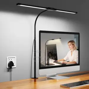 LED Desk Lamp With Clamp, Dual Head, 50 Light Modes , 2700K - 6500K