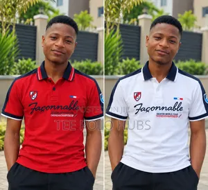 Men's Casual Polo Shirt - Pack of 2 - Red and White - XL, XXL, 3XL