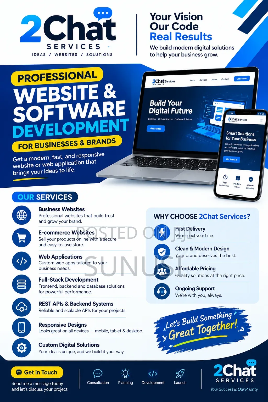 Website Design, Website Development & Bug Fixing Services
