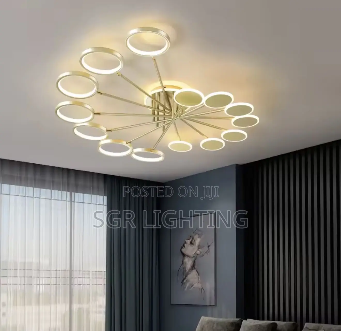 Nordic Minimalist Art Led Chandelier