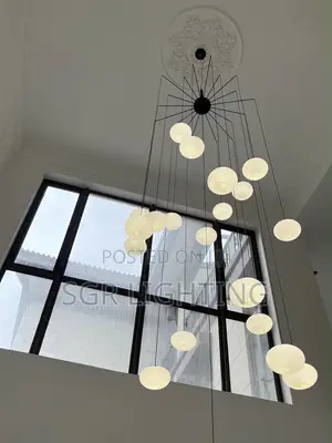 Staircase Chandelier for Duplex Loft Apartment Mid Floor Hall