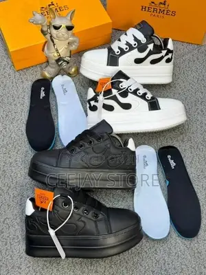 Hermes Men & Women Chunky Flame Platform Sneakers