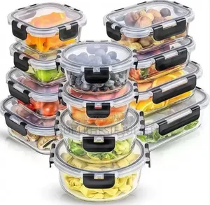 12pcs Glass Storage Food Containers