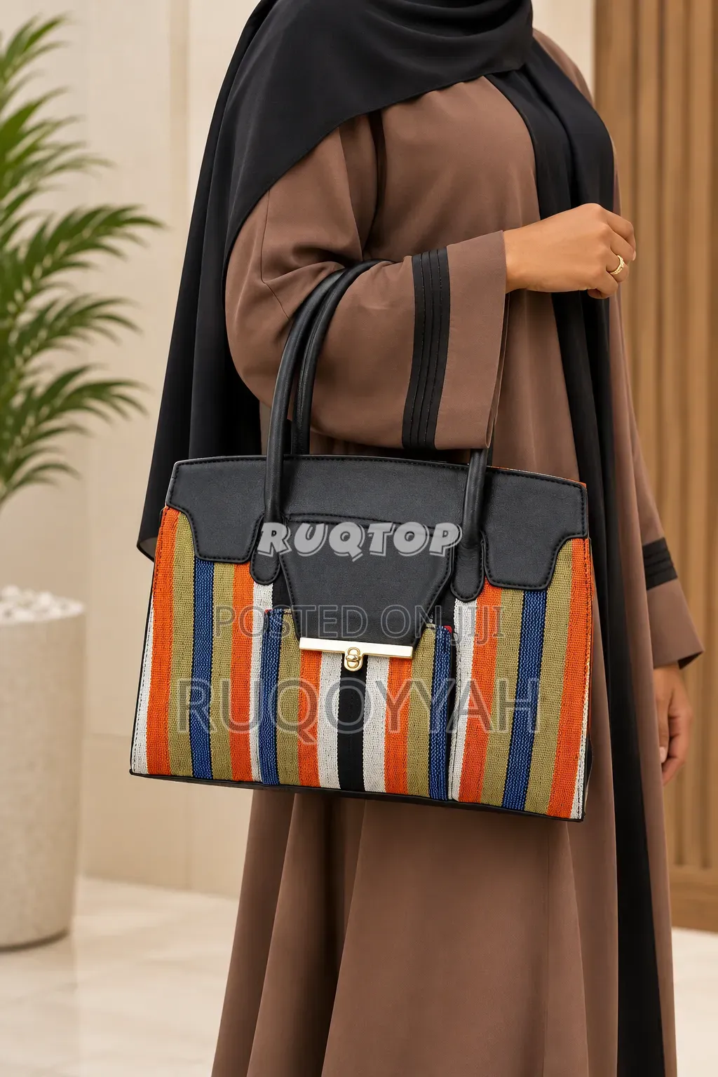 Aso-Oke Maxi Handbag
