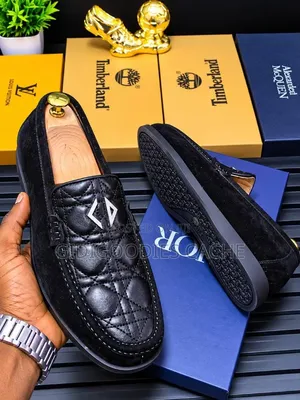 Men's Quilted Suede Loafers Size 40-46