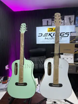 White Acoustic Guitar