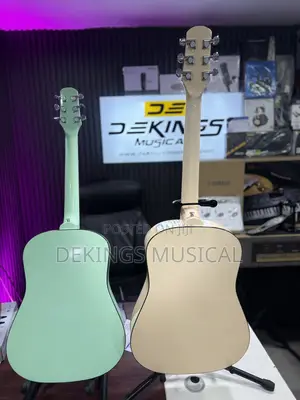 White Acoustic Guitar