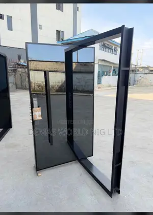 Black Pivot Door 4 by 7ft Smart Door