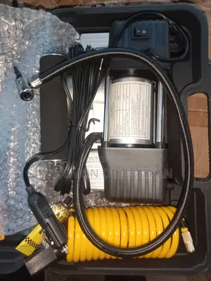 12V Double Cylinder Car Air Compressor With Digital Display &LED Light