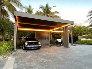 A Modern Azenco R-Car Insulated Aluminum Carport