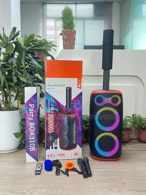 JBL Party Box310B Rechargeable Pa System With Two Microphones