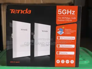 Tenda OS3 2pack 5GHz 12dBi 11AC 5km+ Long Range Outdoor CPE Kit