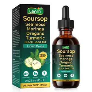 Soursop Combine With Seamoss,moringa,oregano,turmeric,blackseed Drop