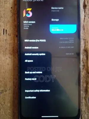 Xiaomi Poco C40 64 GB Black