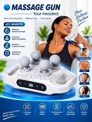 Massage Gun With Four Head