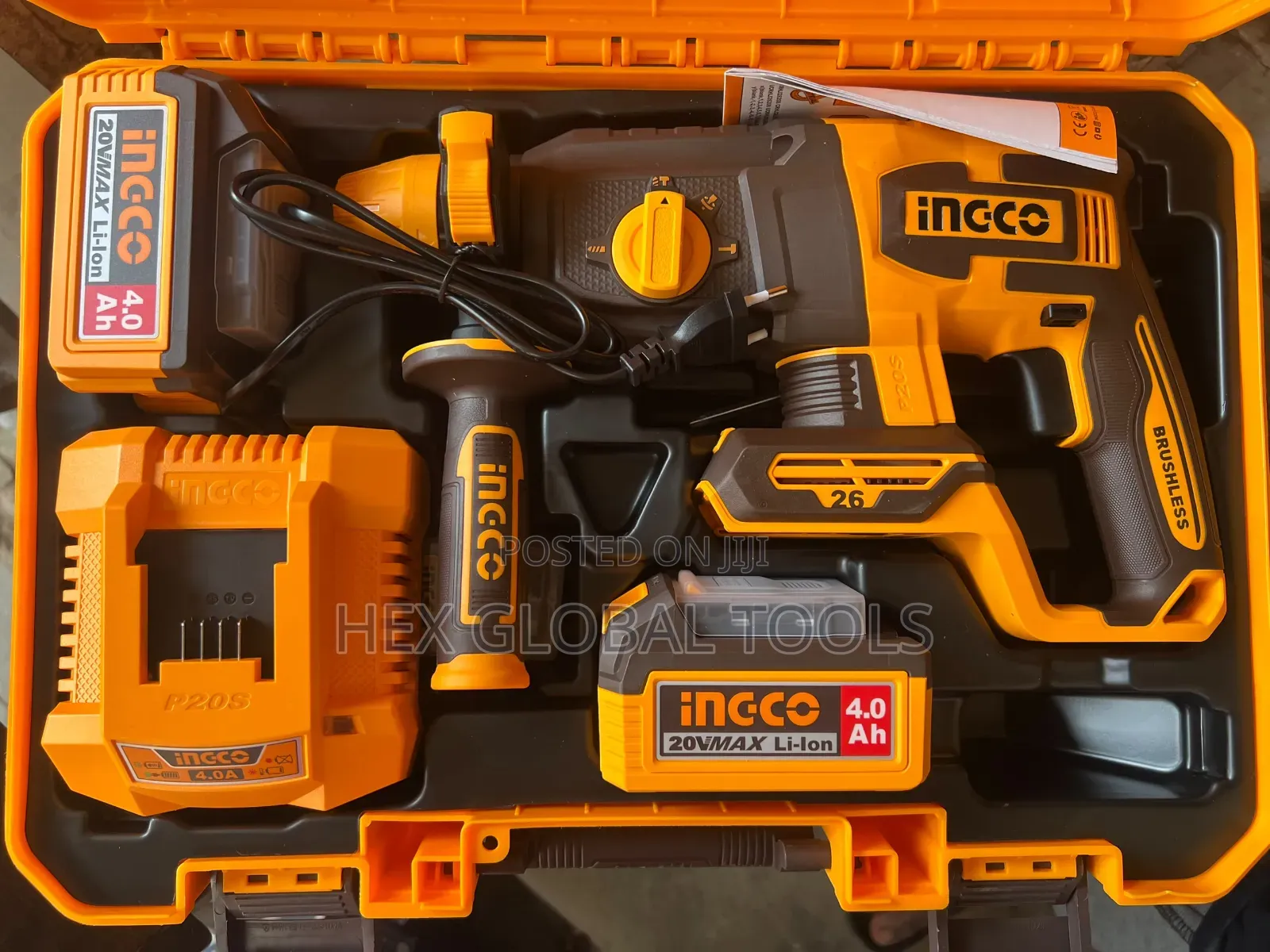 26mm Ingco Cordless Rotary Hammer