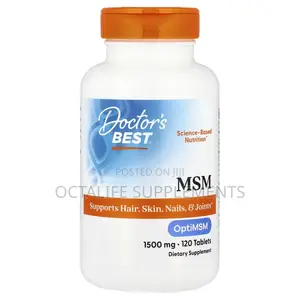 Doctor's Best, MSM With OptiMSM, 1,500 Mg, 120 Tablets