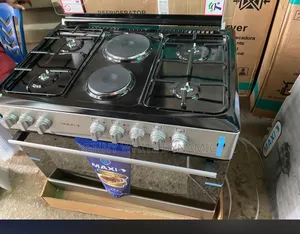 Maxi Standing Gas Cooker 60×90 Black and Gray