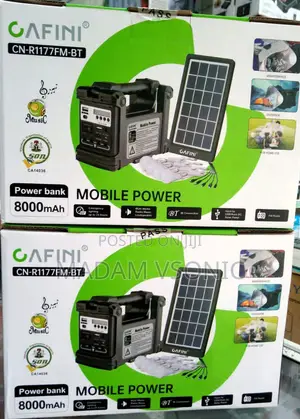 Cafini CN-R1177FM-BT Mobile Solar Power Bank Lighting System