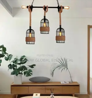 3 in 1 Vintage Rope Chandelier