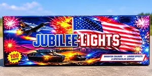 100 Shot Multicolor Display Fireworks  Big Display Sounds