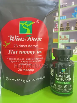 Slim Plus Fat Burner& 28 Days Detox Flat Tummy Tea(support Weight Loss