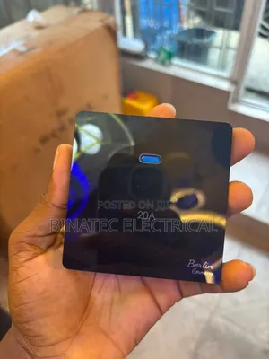 20a Black Acrylic AC Switch | Luxury Glass Finish