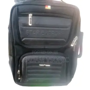 Black Multi Compartment Star Express Backpack Bag