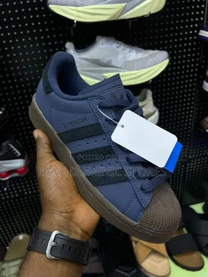 Original Adidas Superstar Navy Gum Sneakers