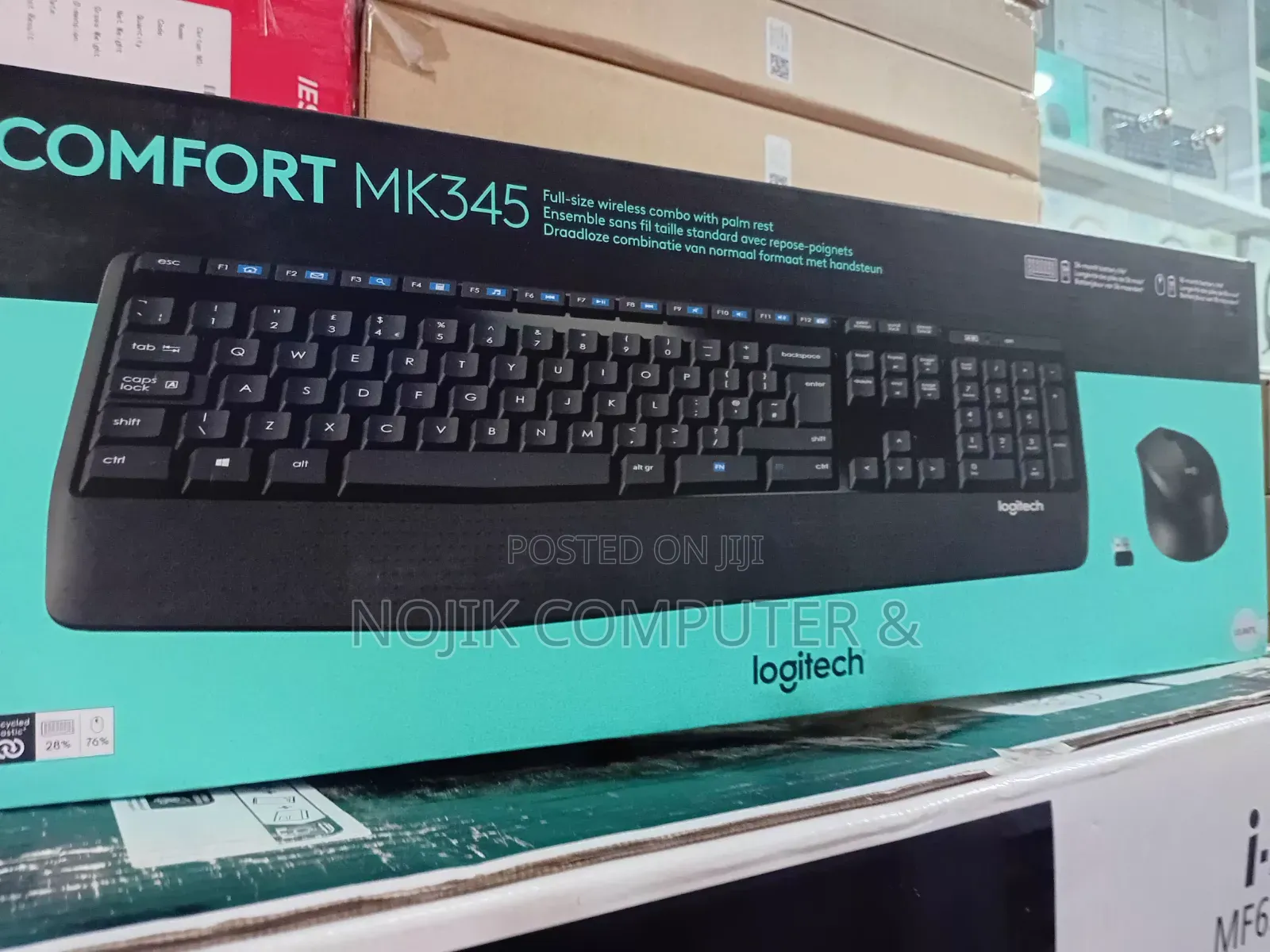 Logitech Wireless Combo MK345 - BLACK