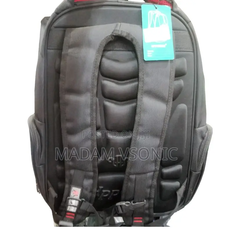 Durable Red and Black HP Power Backpack Bag