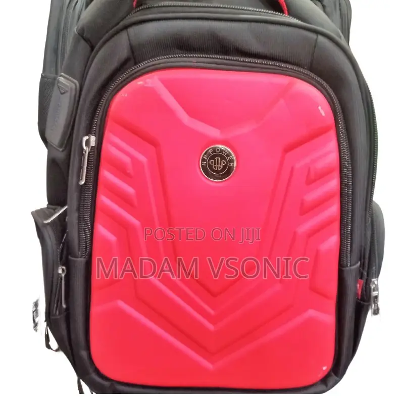 Durable Red and Black HP Power Backpack Bag