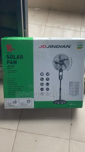 Rechargeable Solar Standing Fan Comes With Solar Panel 16/18 Inchs