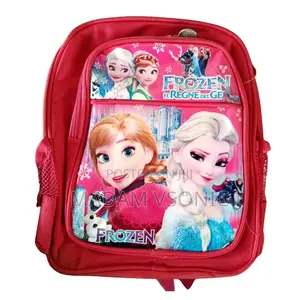 Durable Pink Carton Kid's Backpack Bag for Kindergarten/Nursery School