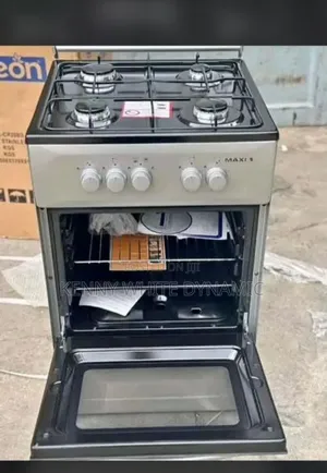 Maxi Standing Gas Cooker All Gas Model MAXI 5050 4B BASIC BLACK