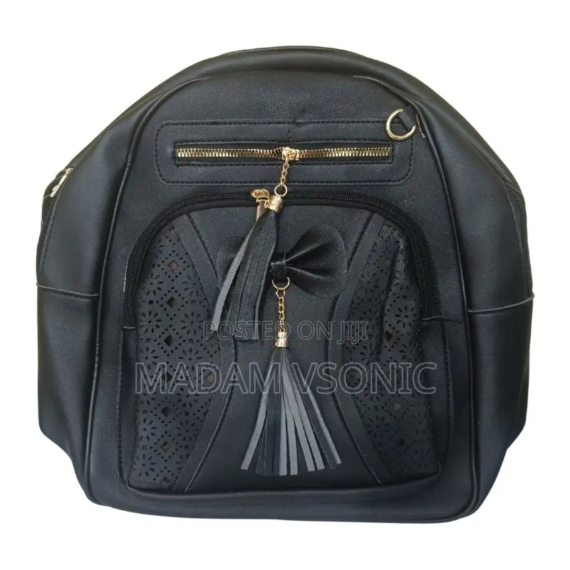 Exquisite Black Backpack Bag