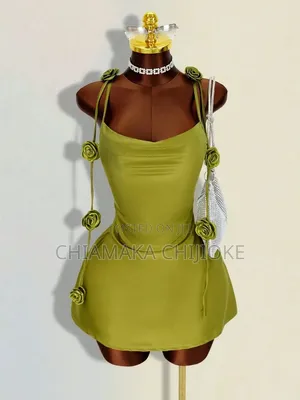 Rosette Charm Mini Dress