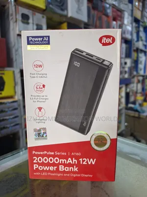 Itel 20000mah Power Bank With 12w Fast Charging