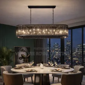 Luxury Black Crystal Chandelier - For Living Room, Bedroom, Hotels