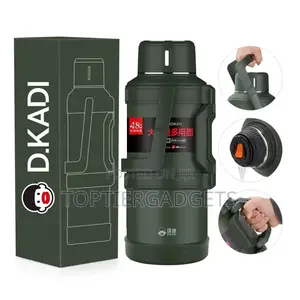Original D KADI 304 Insulated Vacuum Thermos 5L Flask, 48hrs Hot/Cold