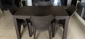 A 4 in 1 Set of High Quality Malibu Dining Table for Indoor or Outdoor