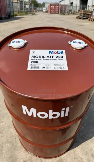 208-Liter Drum of Mobil ATF 220 Automatic Transmission Fluid