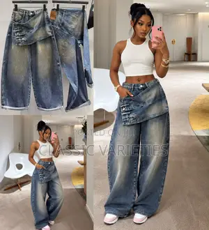 Asymmetric Layered Denim