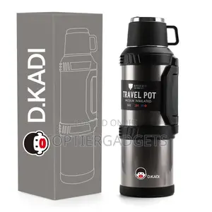 D KADI 304 Insulated Vacuum Thermos 4Lflask, 48hrs Hot/Cold