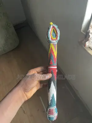 Beautiful Traditional Beaded Staff for Sale!